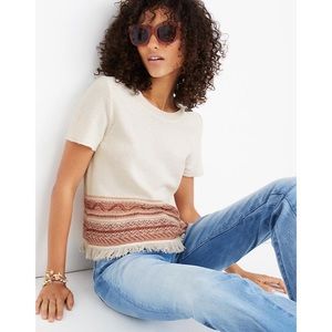 Madewell Fringe Medina Sweater XXS